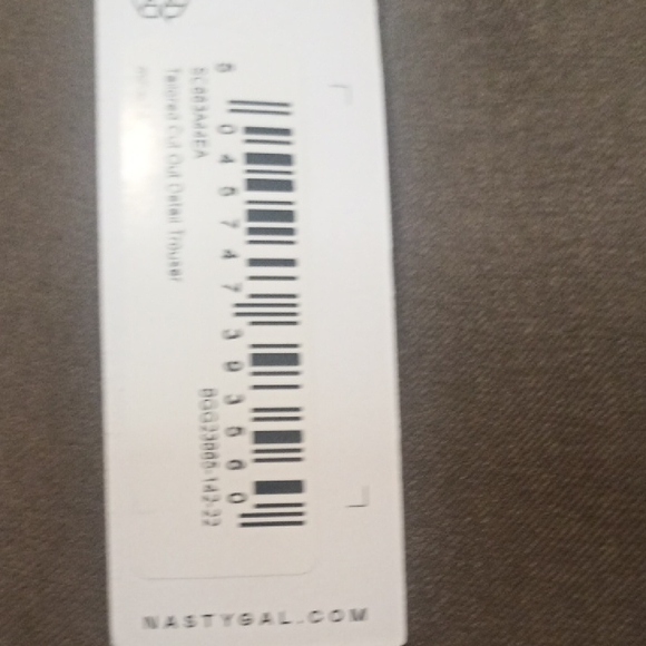 🏷️NWT Nasty Gal Brown Tailered Cut Out Detail Wide Leg Trousers Pants 10 - Picture 4 of 6